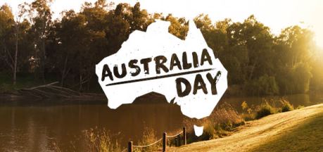 Australia Day Map Sign Board
