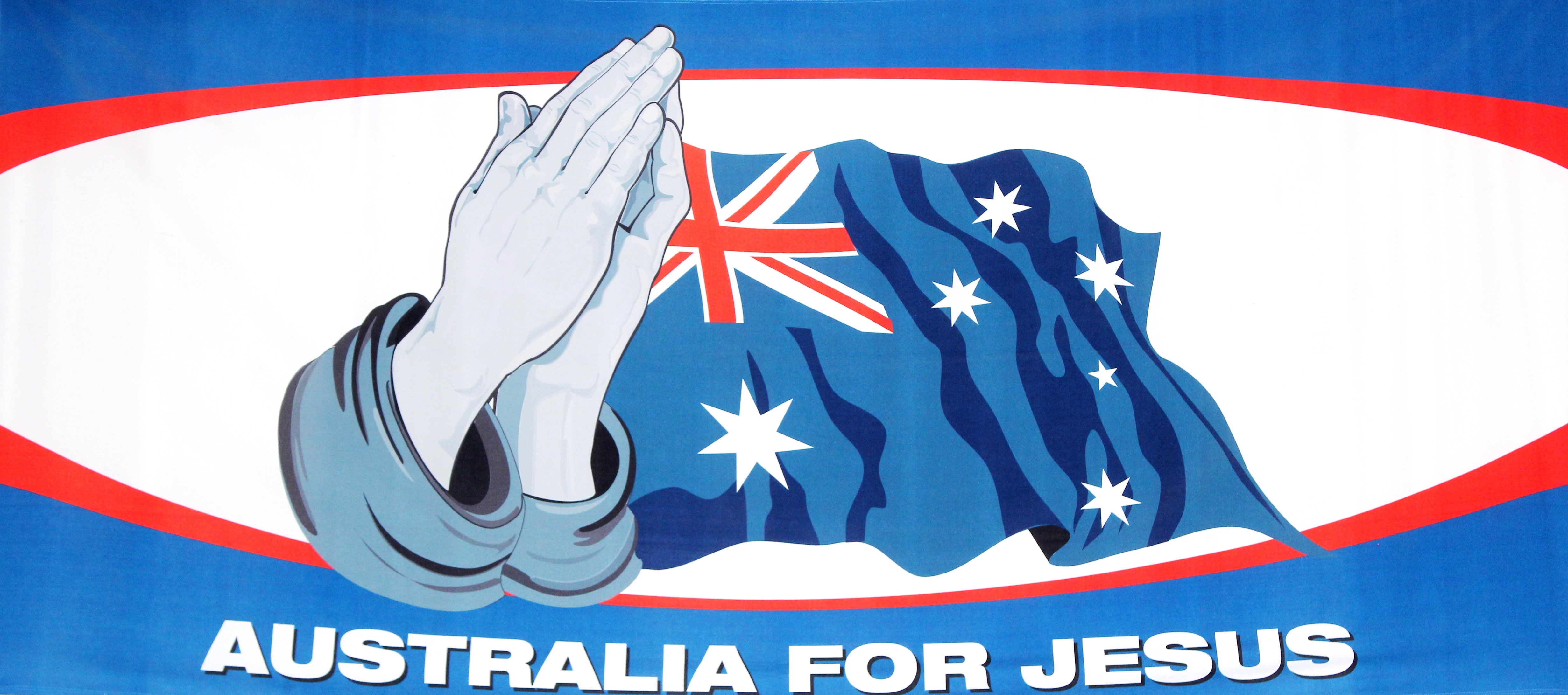 Australia For Jesus Praying Hands Happy Australia Day