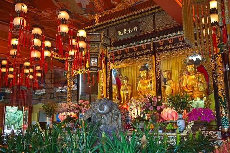 Beautiful Inside View Of Po Lin Monastery