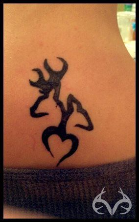 Browning Deer Tattoo On Back