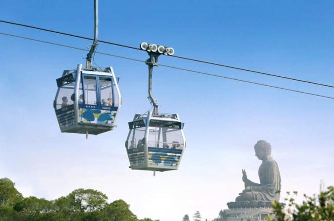 Cable Cars And Tian Tan Buddha View