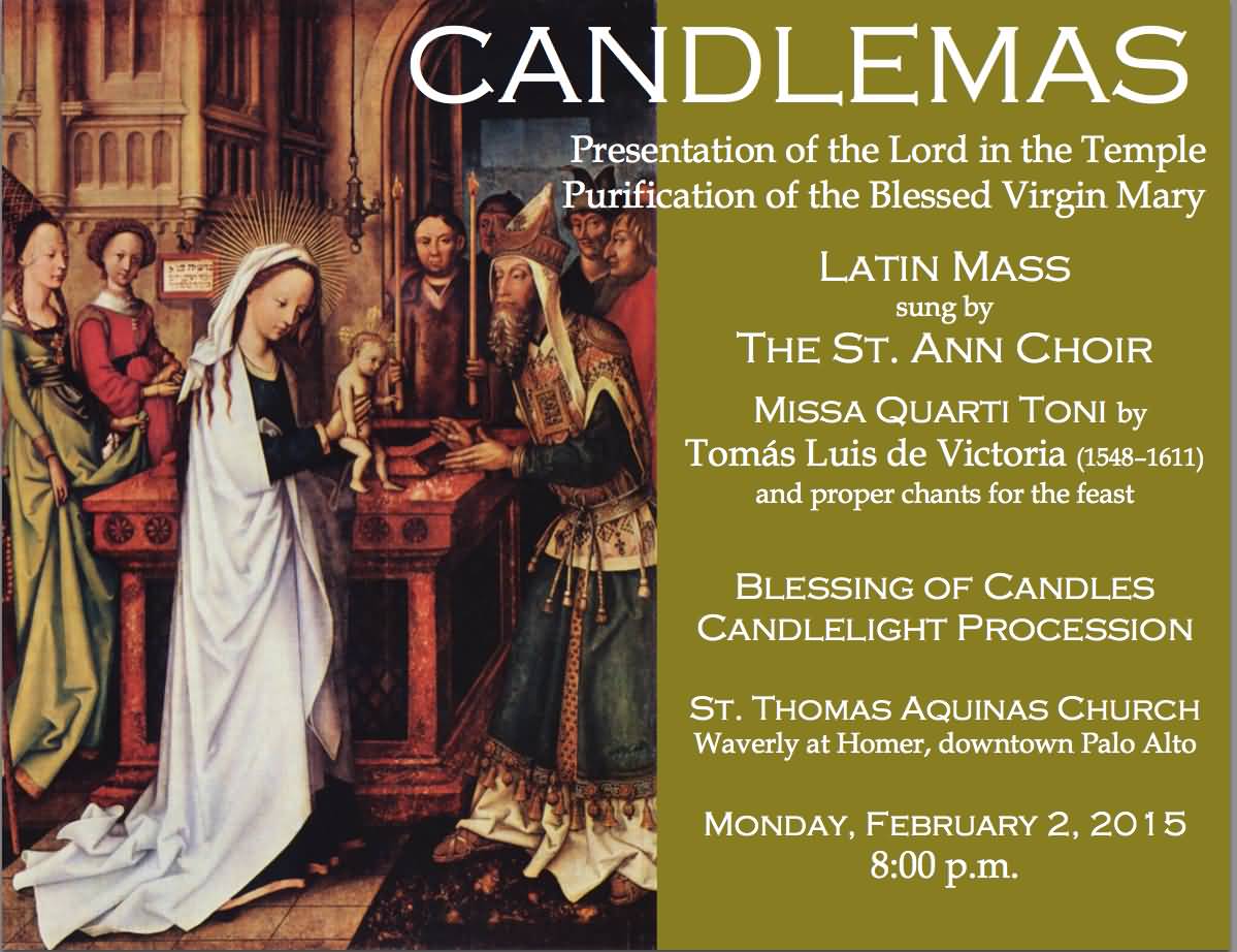 Candlemas Presentation Of The Lord In The Temple Purification Of The Blessed Virgin Mary Poster
