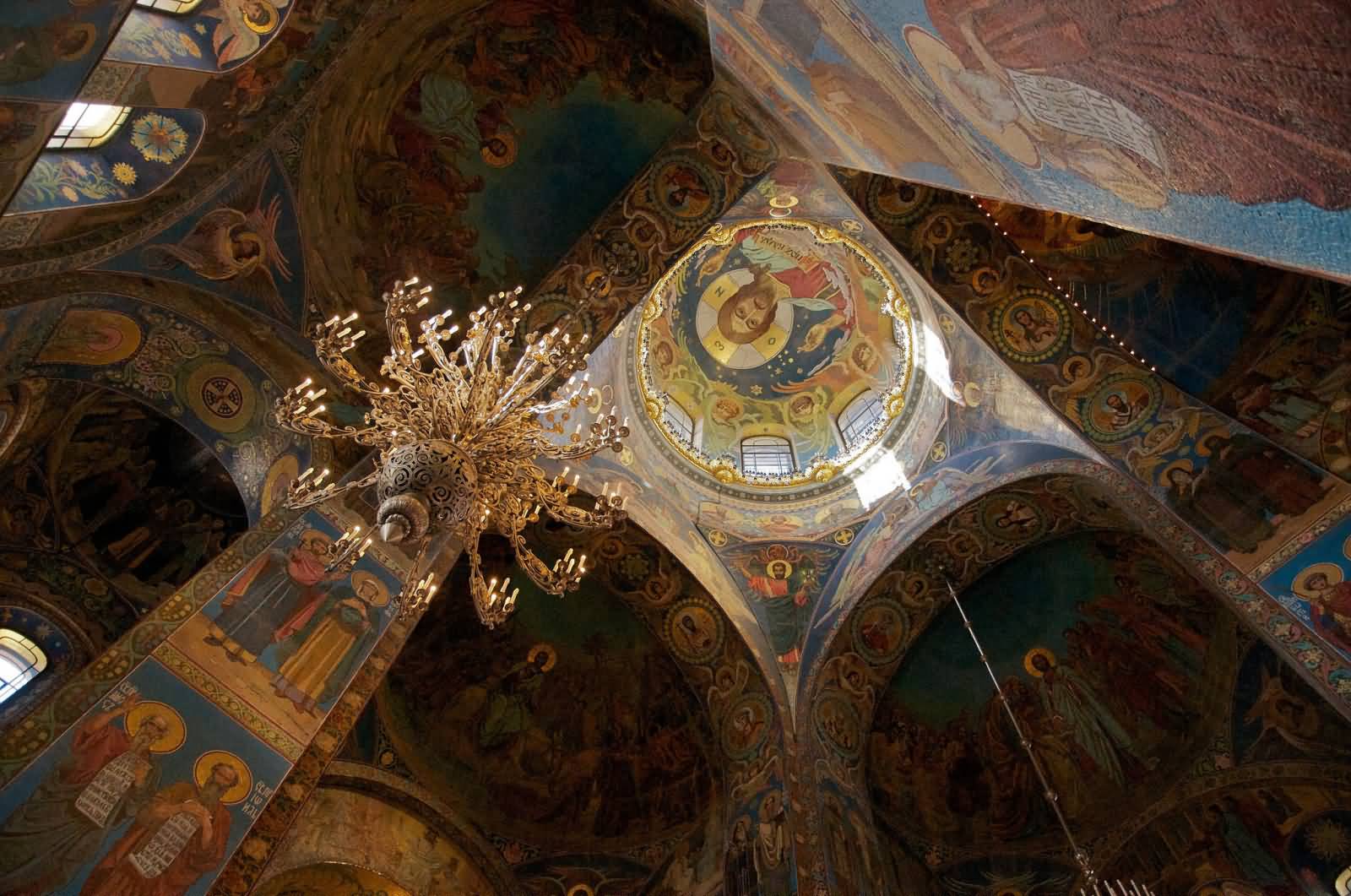 Ceiling Of The Church Of The Savior On Blood