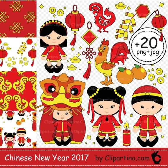Chinese New Year 2017 Clipart