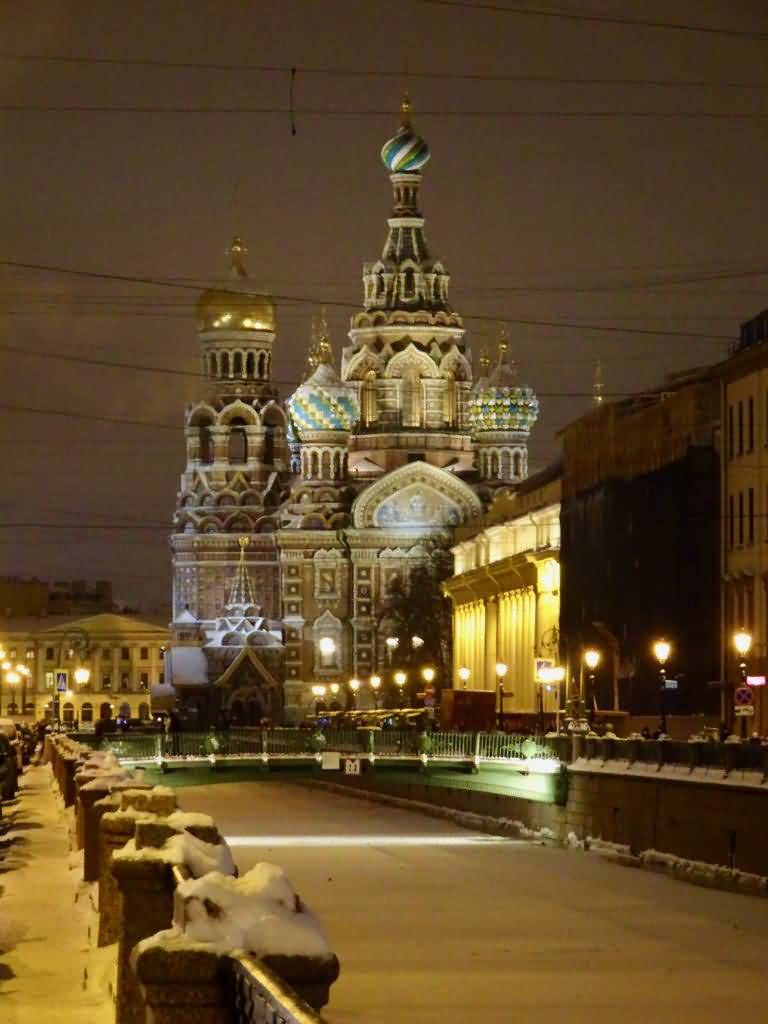 Church Of The Savior On Blood Night Picture