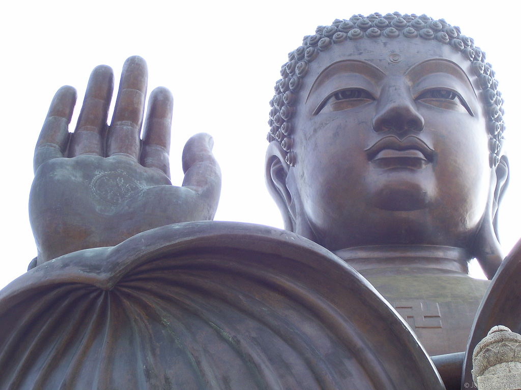Close Up Of Tian Tan Buddha Statue
