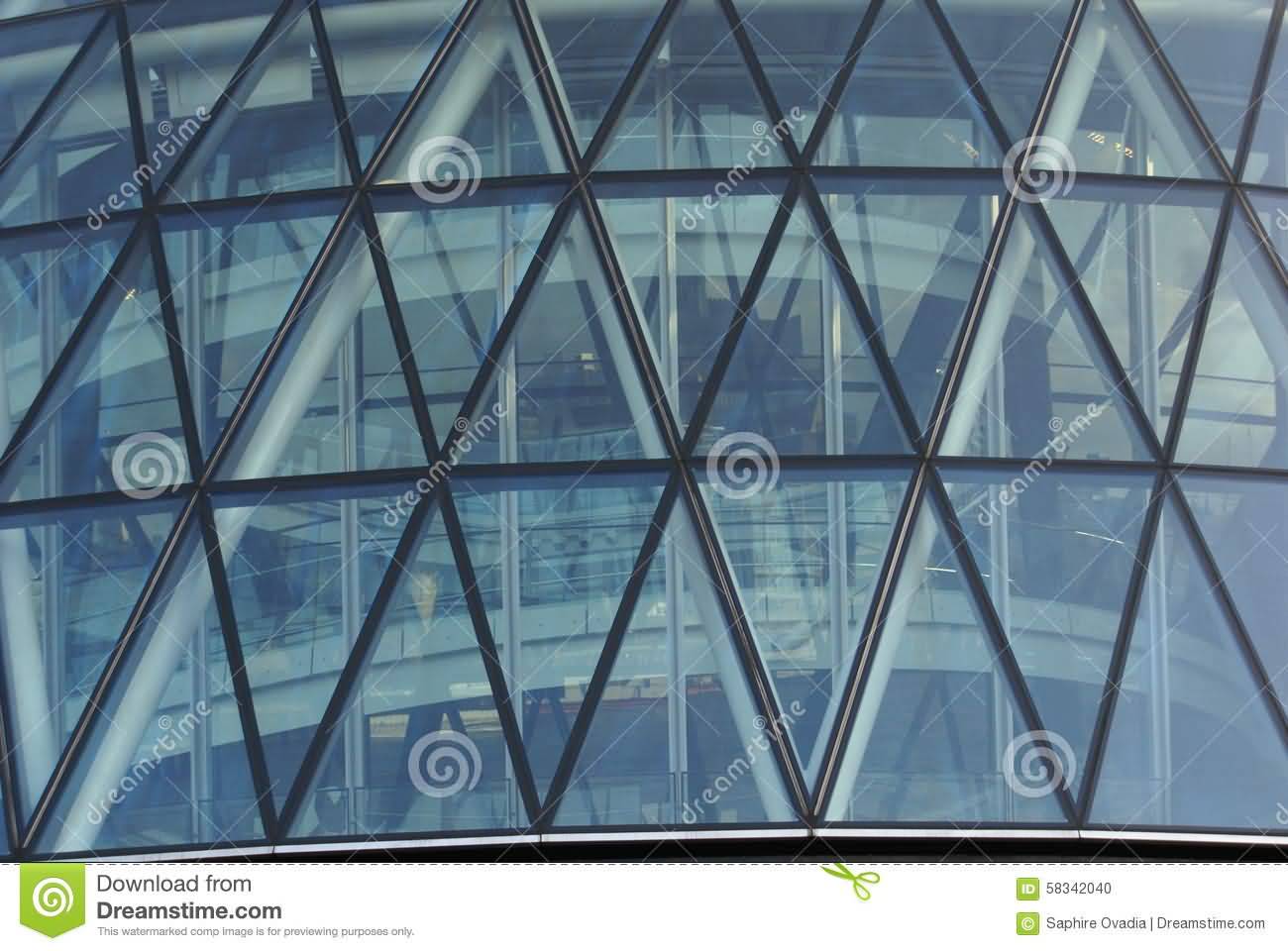Closeup Of The Gherkin Building Architecture
