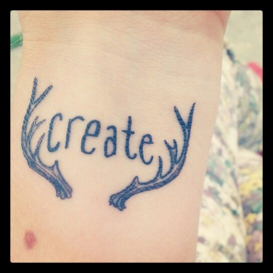 Create Deer Antler Tattoo On Wrist