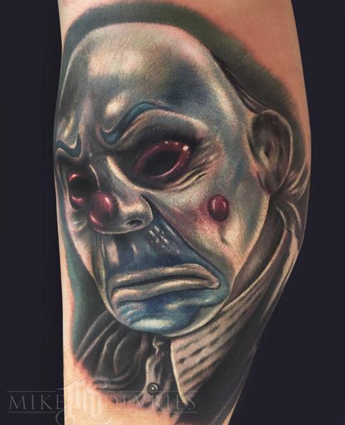 Dark Knight Joker Tattoo Design For Sleeve