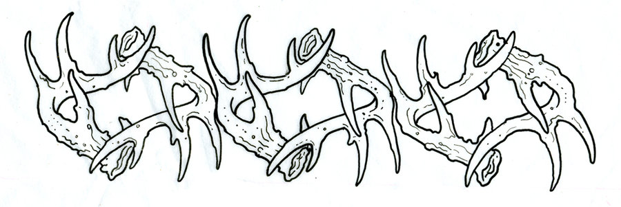 Deer Antler Tattoos Design