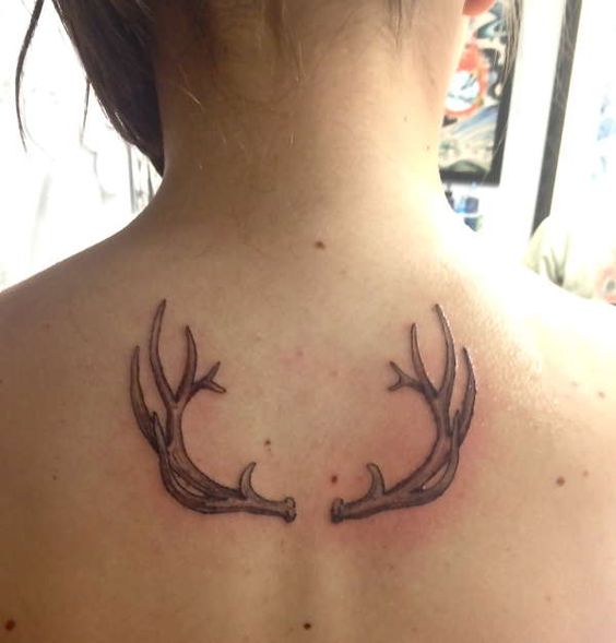 58+ Deer Antler Tattoos Collection With Meanings