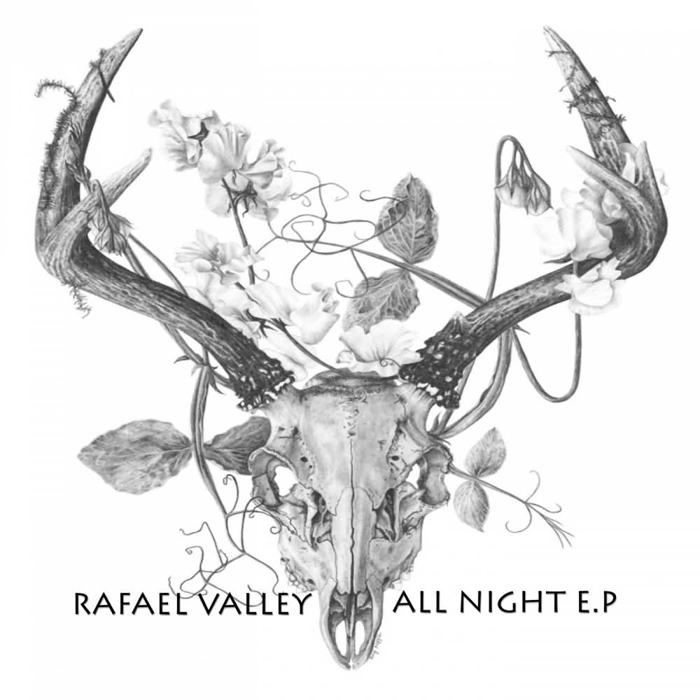 Deer Skull Tattoo Design by Rafael Valley
