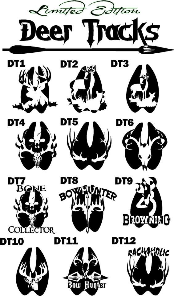 Deer Track Tattoo Designs
