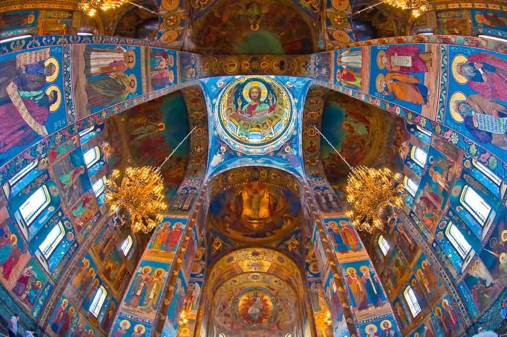 Dome Inside The Church Of The Savior On Blood