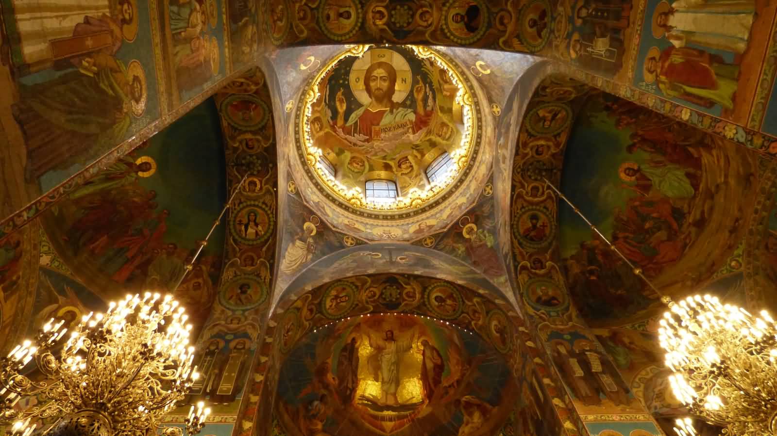 Dome Inside The Church Of The Savior On Blood