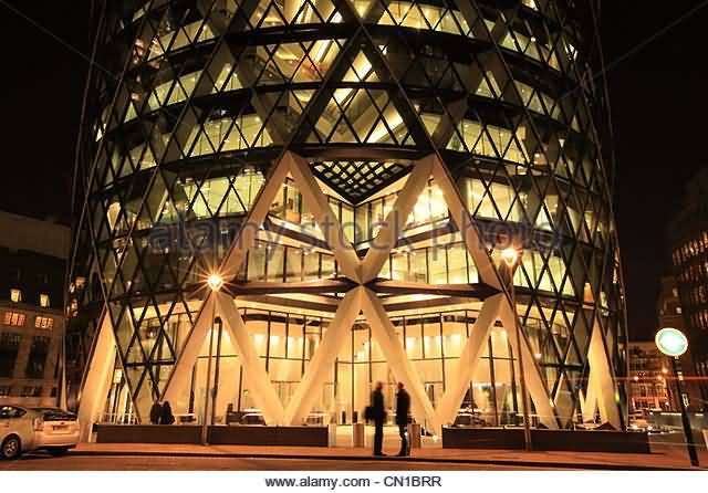 Entrance Way To The Gherkin Building