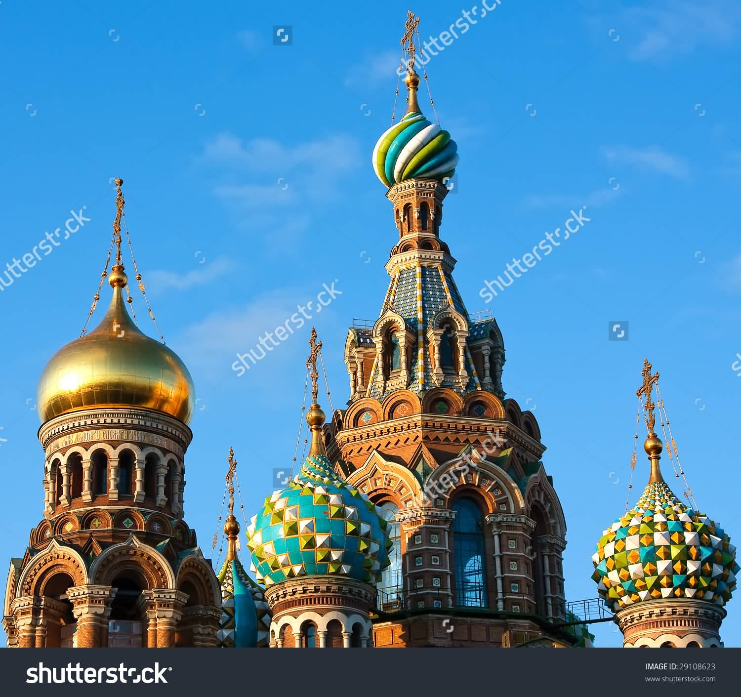 Exterior View Of The Church Of The Savior On Blood In Russia