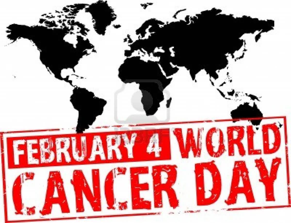 February 4 World Cancer Day World Map Picture
