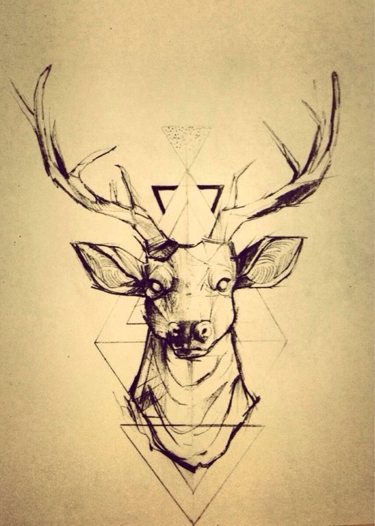 27+ Deer Skull Tattoo Designs Ideas