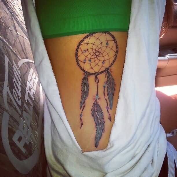 Girl With Dreamcatcher Tattoo