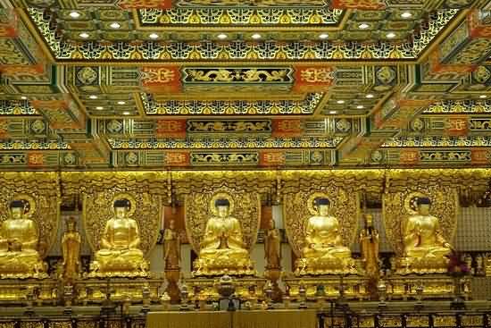 Grand Hall Of Ten Thousand Buddhas Inside The Po Lin Monastery