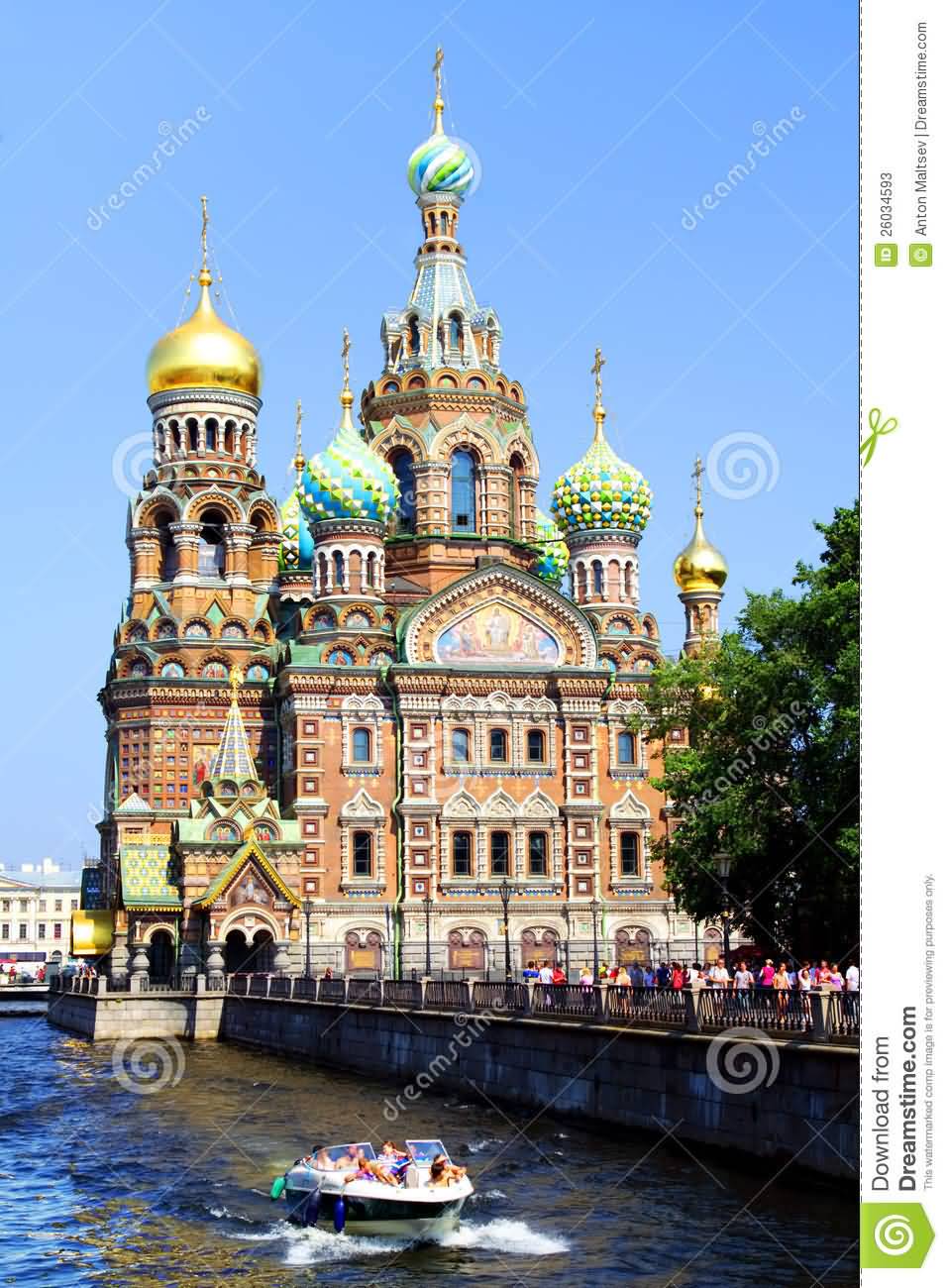 Griboyedov Canal And Church Of The Savior On Blood View