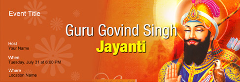 Guru Gobind Singh Jayanti Greetings Header Image