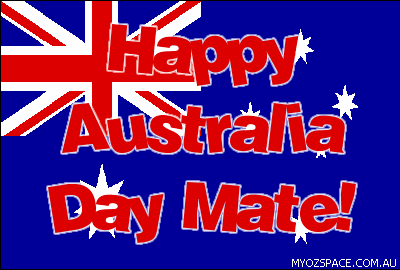 Happy Australia Day Mate Glitter