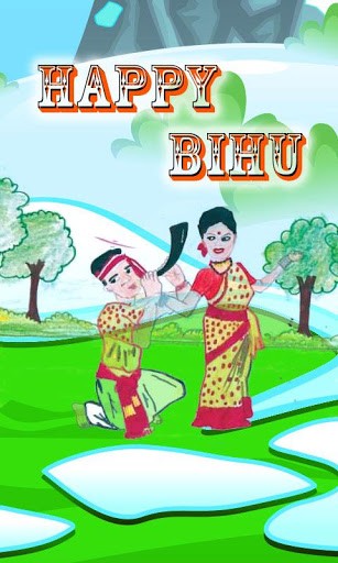 Happy Bihu Painting Picture