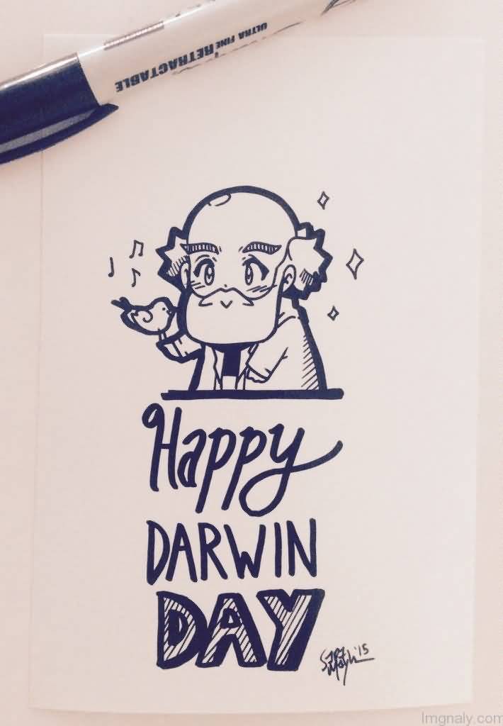 Happy Darwin Day 2017 Cartoon Picture