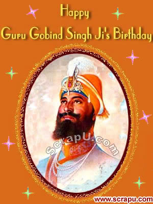 Happy Guru Gobind Singh Ji's Birthday Greeting Card