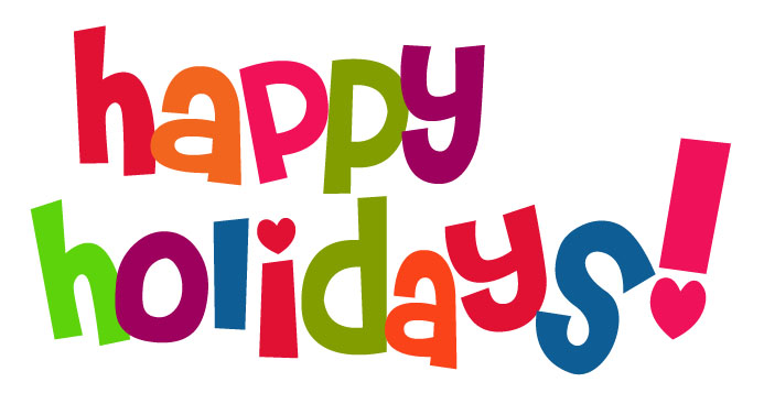 Happy Holiday Colorful Text Picture