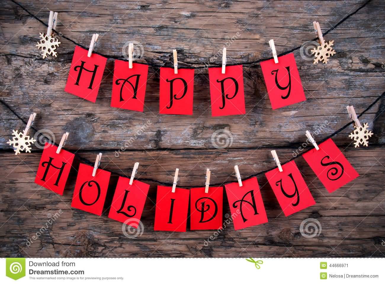 Happy Holiday Hanging Banner
