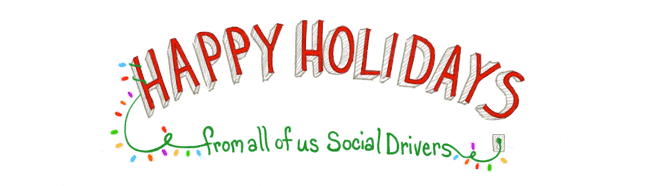 Happy Holidays From All Of Us Social Drivers Animated Banner Image