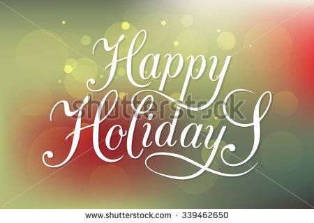 Happy Holidays Hand Lettering
