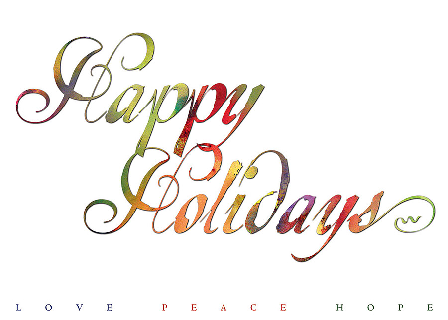 Happy Holidays Love Peace Hope