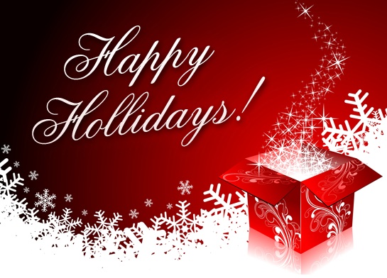 Happy Holidays Red Box
