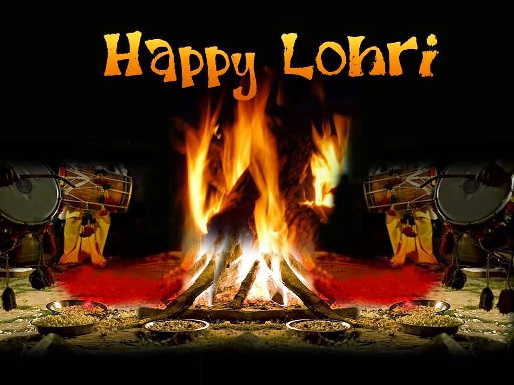 Happy Lohri Bonfire