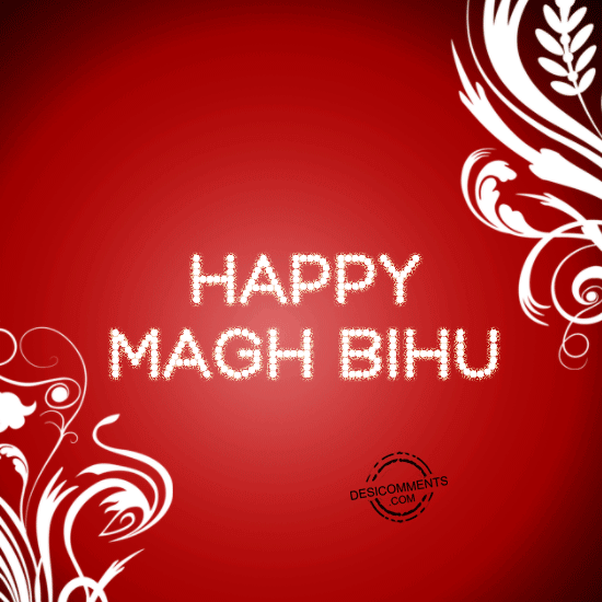 Happy Magh Bihu Glitter Ecard