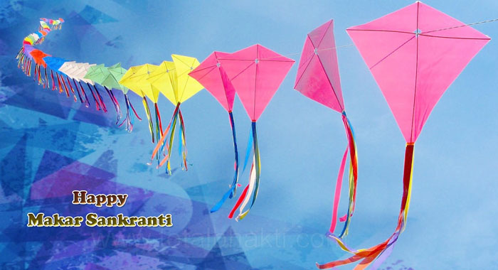 Happy Makar Sankranti Number Of Kites In The Sky
