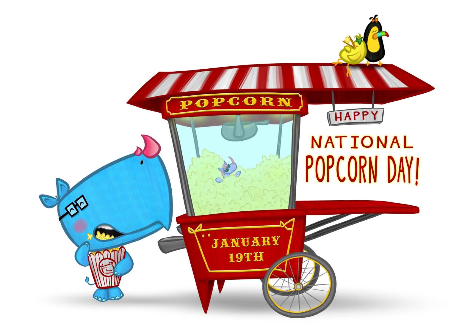 Happy National Popcorn Day January 19th