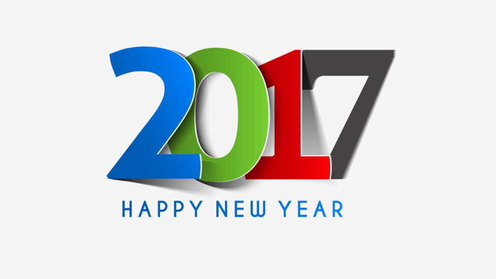 Happy New Year 2017 Greeting Card