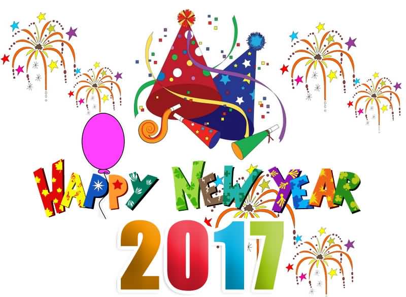 Happy New Year 2017 Party Clipart