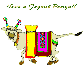 Have A Joyous Pongal Dancing Bull Picture