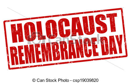 Holocaust Remembrance Day Red Stamp
