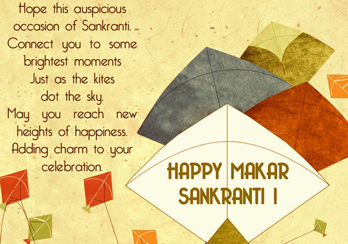 Hope This Auspicious Occasion Of Sankranti Connect You To Some Brightest Moments Just As The Kites Dot The Sky. Hapy Makar Sankranti