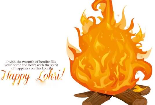 I Wish The Warmth Of Bonfire Fills Your Home And Heart With The Spirit Happy Lohri