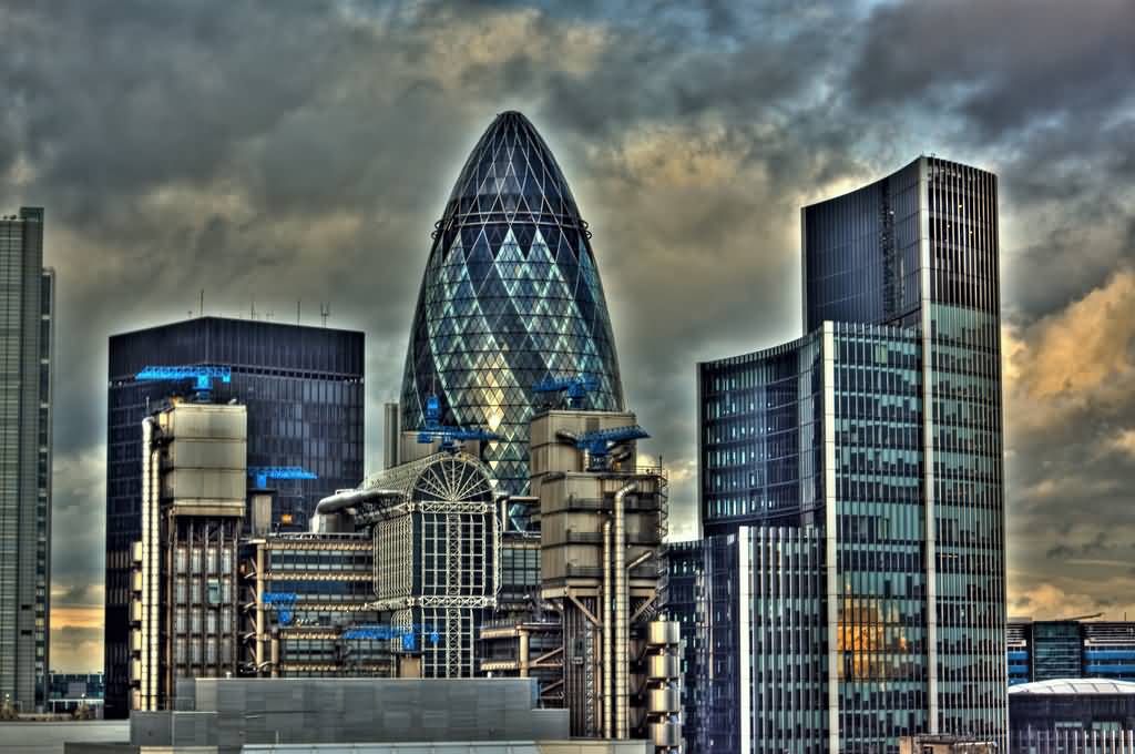 Iconic View Of The Gherkin