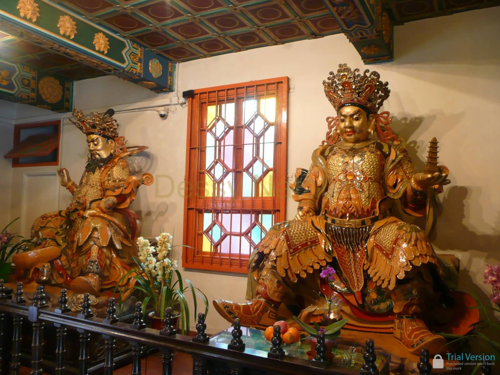 Idols Inside The Po Lin Monastery