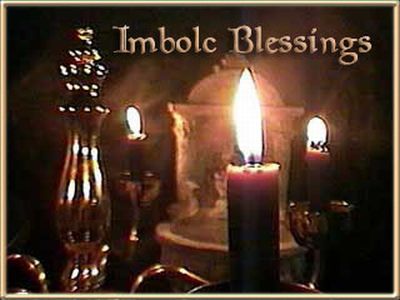 Imbolc Blessings Burning Candles